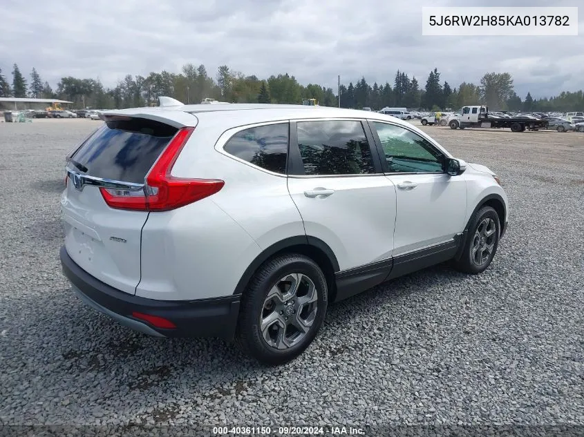 2019 Honda Cr-V Ex-L VIN: 5J6RW2H85KA013782 Lot: 40361150