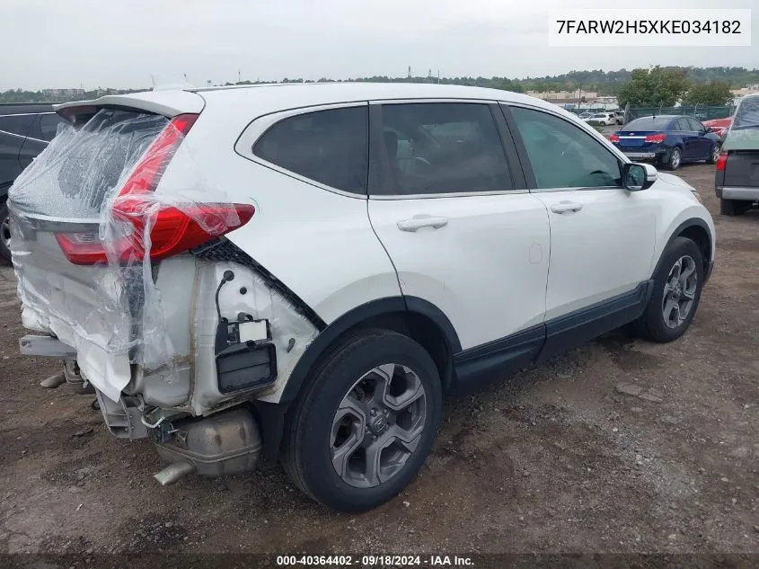 7FARW2H5XKE034182 2019 Honda Cr-V Ex