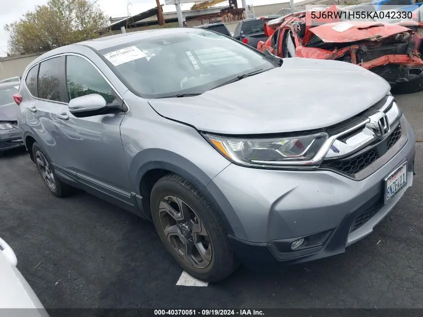 5J6RW1H55KA042330 2019 Honda Cr-V Ex