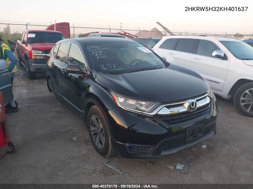 2HKRW5H32KH401637 2019 Honda Cr-V Lx