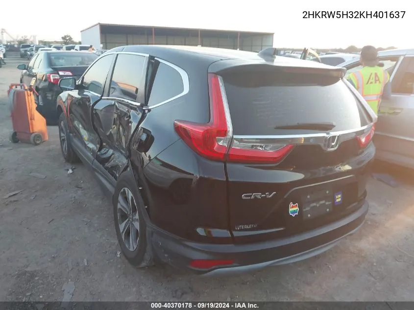 2HKRW5H32KH401637 2019 Honda Cr-V Lx