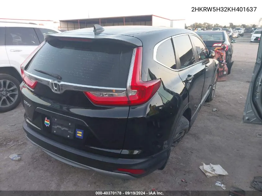 2HKRW5H32KH401637 2019 Honda Cr-V Lx