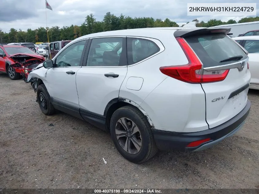 2HKRW6H31KH224729 2019 Honda Cr-V Lx