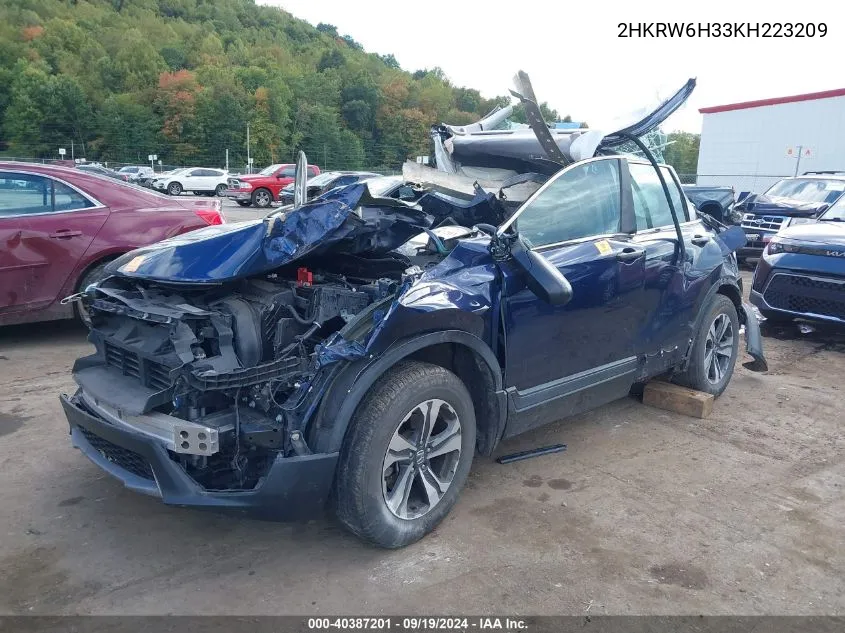 2HKRW6H33KH223209 2019 Honda Cr-V Lx