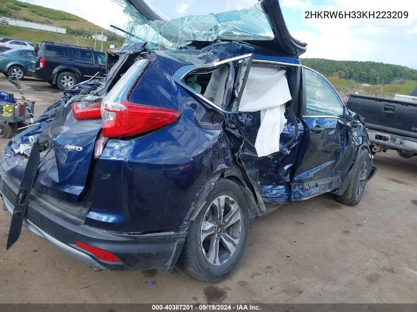 2HKRW6H33KH223209 2019 Honda Cr-V Lx