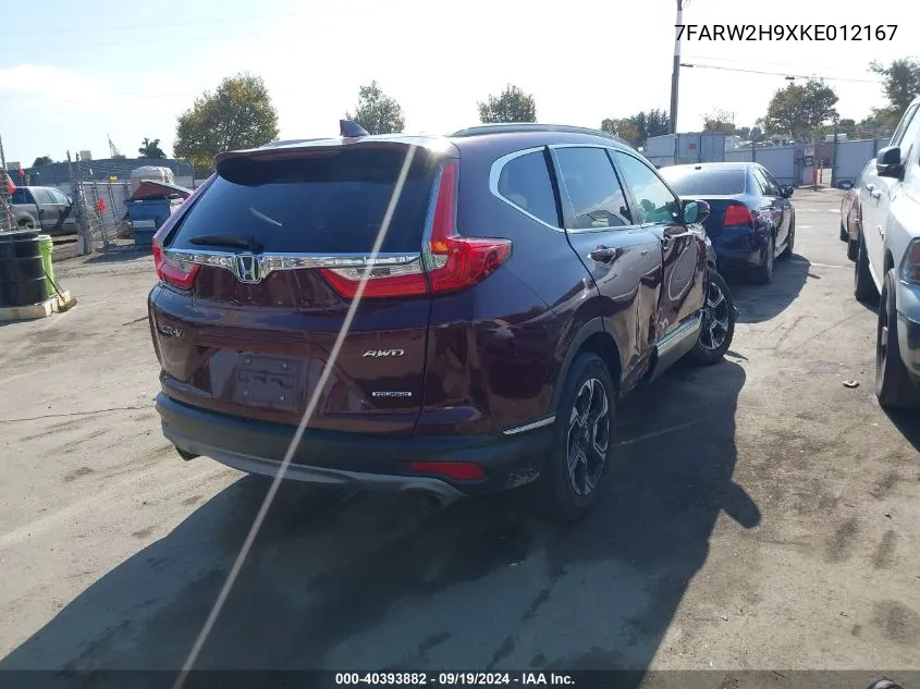 7FARW2H9XKE012167 2019 Honda Cr-V Touring