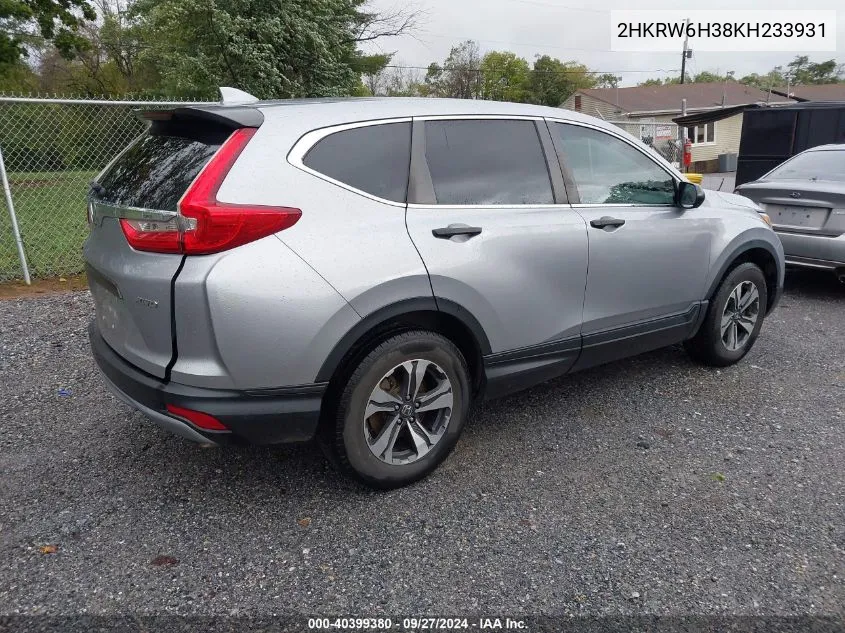 2HKRW6H38KH233931 2019 Honda Cr-V Lx