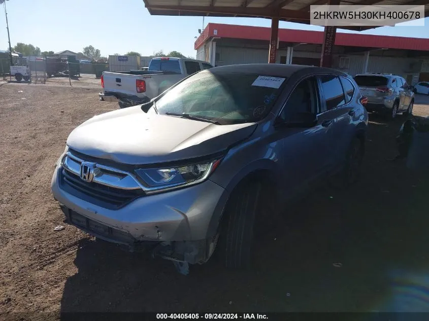 2HKRW5H30KH400678 2019 Honda Cr-V Lx