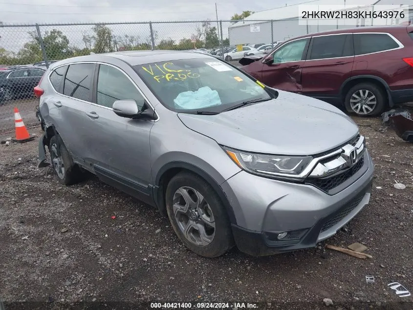 2HKRW2H83KH643976 2019 Honda Cr-V Exl