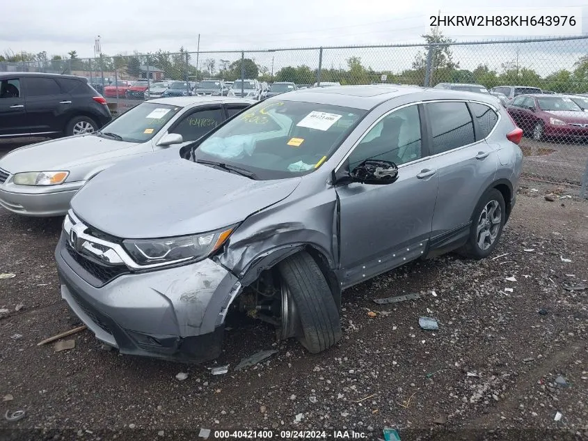 2HKRW2H83KH643976 2019 Honda Cr-V Exl