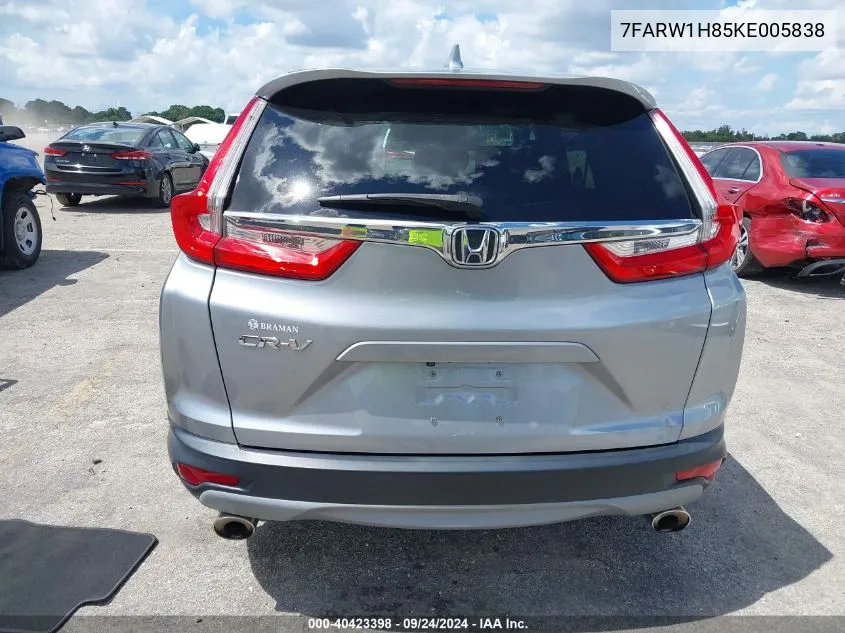 2019 Honda Cr-V Ex-L VIN: 7FARW1H85KE005838 Lot: 40423398