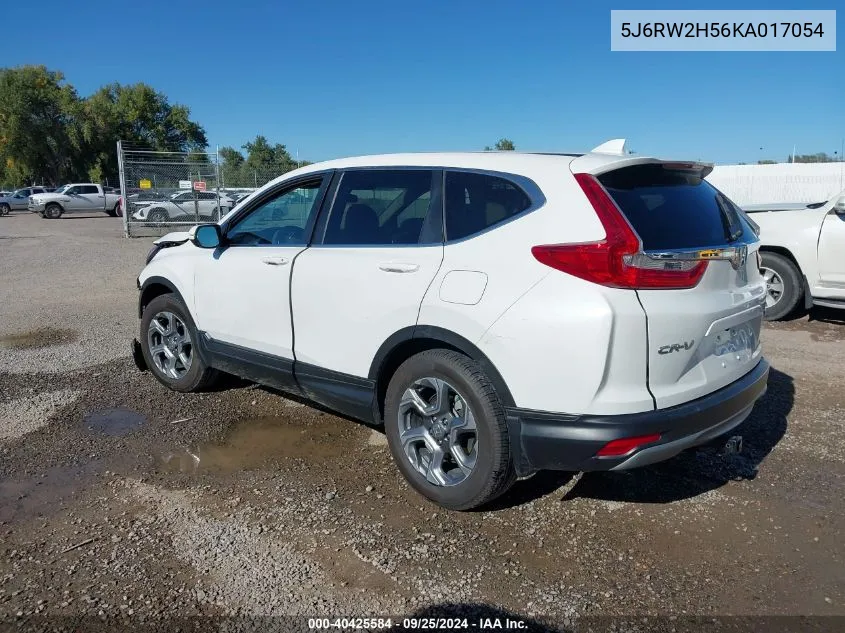 2019 Honda Cr-V Ex VIN: 5J6RW2H56KA017054 Lot: 40425584