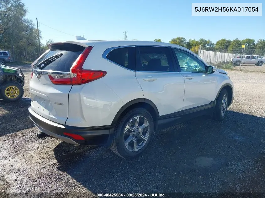 2019 Honda Cr-V Ex VIN: 5J6RW2H56KA017054 Lot: 40425584