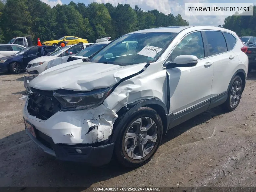 7FARW1H54KE011491 2019 Honda Cr-V Ex