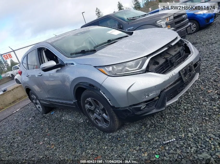 JHLRW2H86KX011674 2019 Honda Cr-V Ex-L