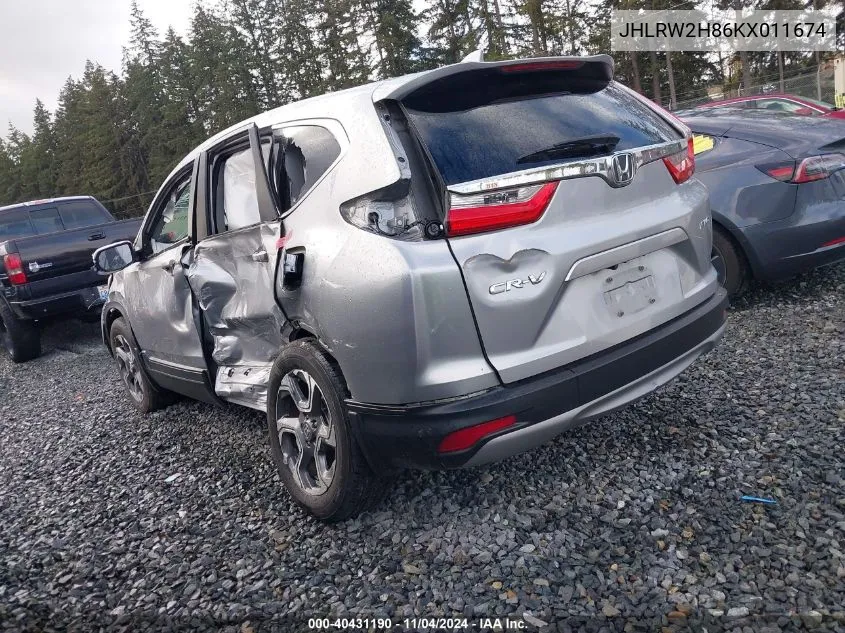 JHLRW2H86KX011674 2019 Honda Cr-V Ex-L