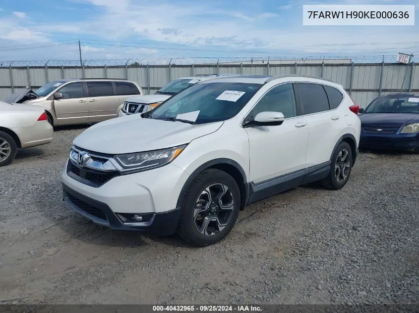 7FARW1H90KE000636 2019 Honda Cr-V Touring