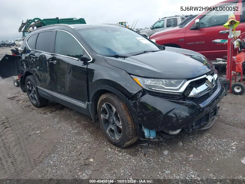 2019 Honda Cr-V Touring VIN: 5J6RW2H96KL000052 Lot: 40450166