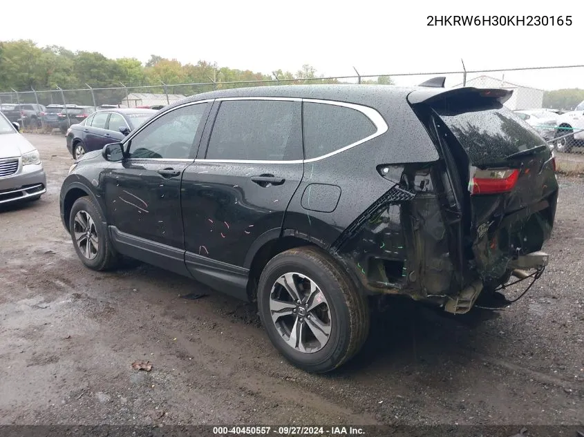 2HKRW6H30KH230165 2019 Honda Cr-V Lx