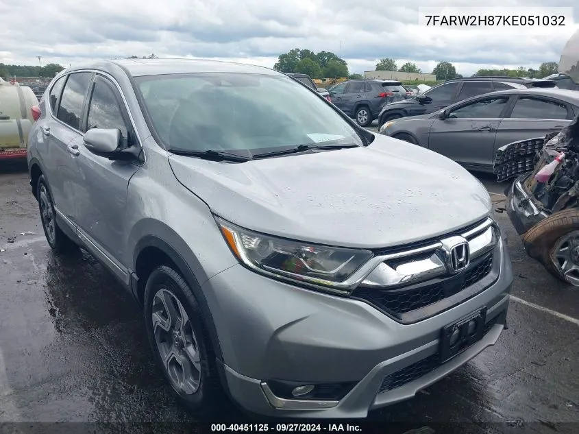 7FARW2H87KE051032 2019 Honda Cr-V Ex-L