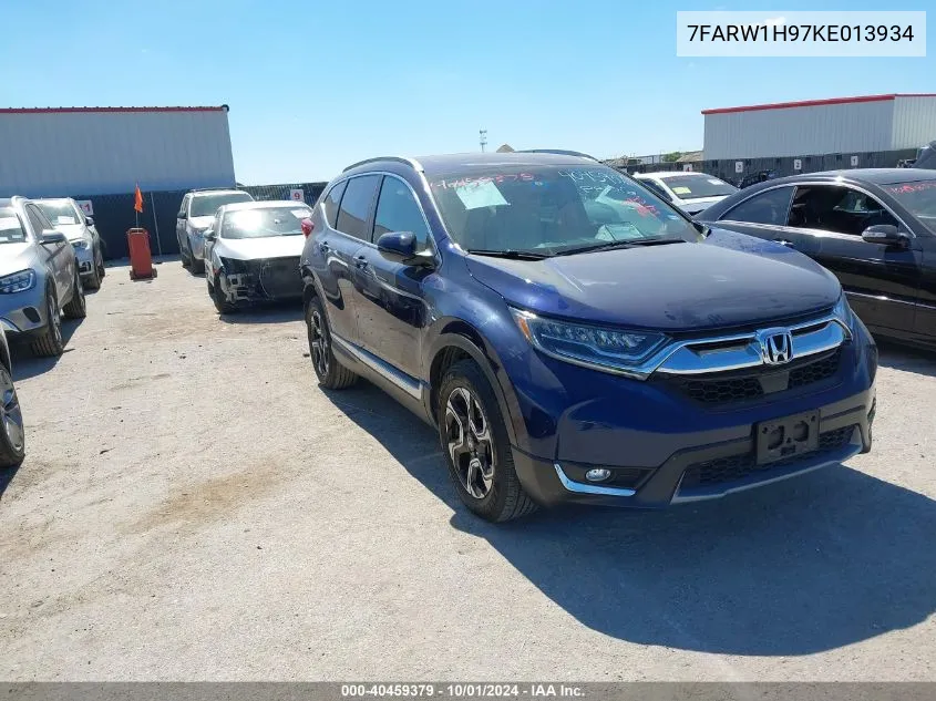 2019 Honda Cr-V Touring VIN: 7FARW1H97KE013934 Lot: 40459379