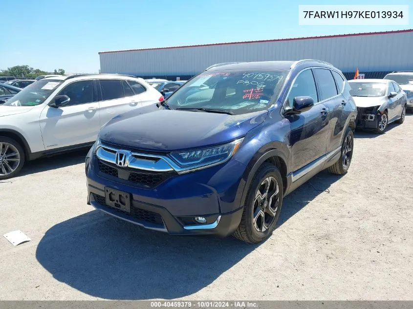 2019 Honda Cr-V Touring VIN: 7FARW1H97KE013934 Lot: 40459379