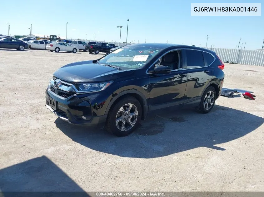 2019 Honda Cr-V Exl VIN: 5J6RW1H83KA001446 Lot: 40462750