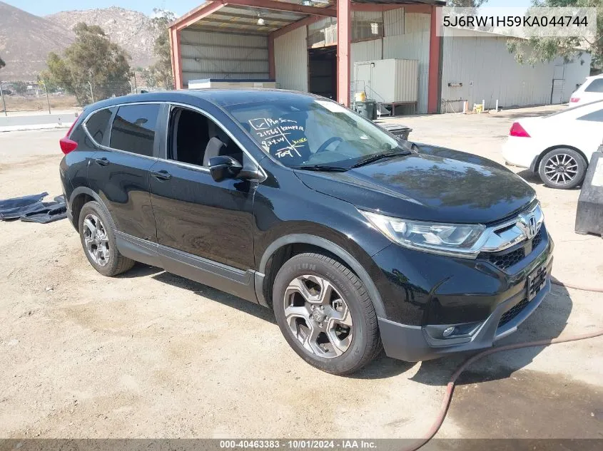 2019 Honda Cr-V Ex VIN: 5J6RW1H59KA044744 Lot: 40463383