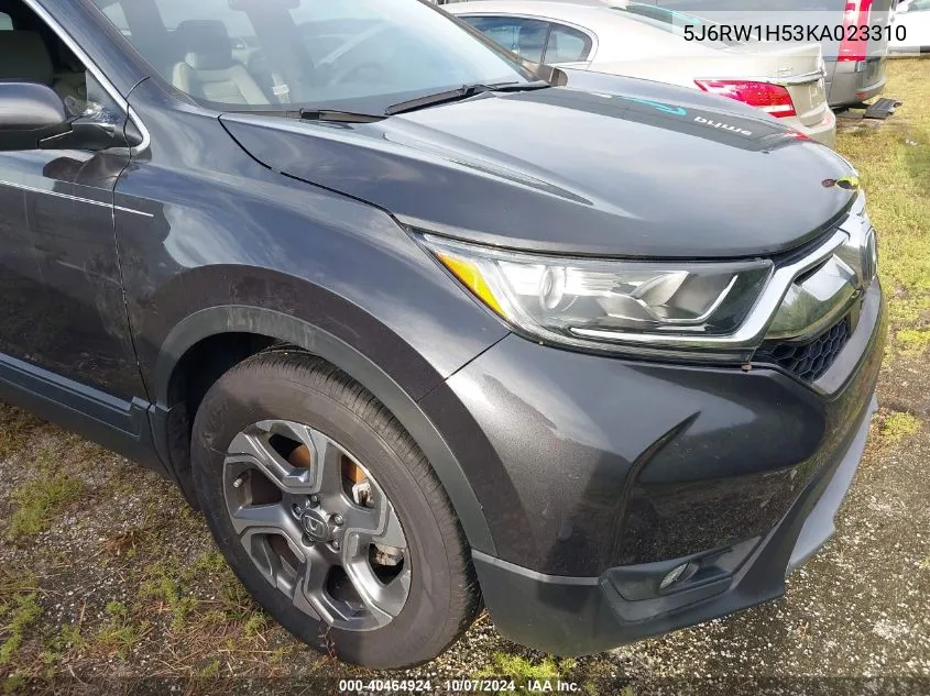 2019 Honda Cr-V Ex VIN: 5J6RW1H53KA023310 Lot: 40464924