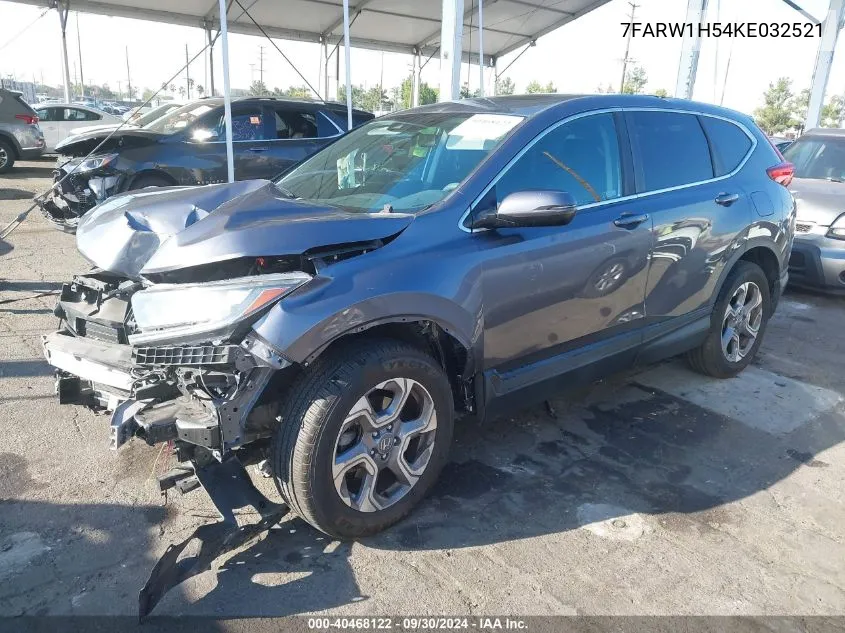 2019 Honda Cr-V Ex VIN: 7FARW1H54KE032521 Lot: 40468122