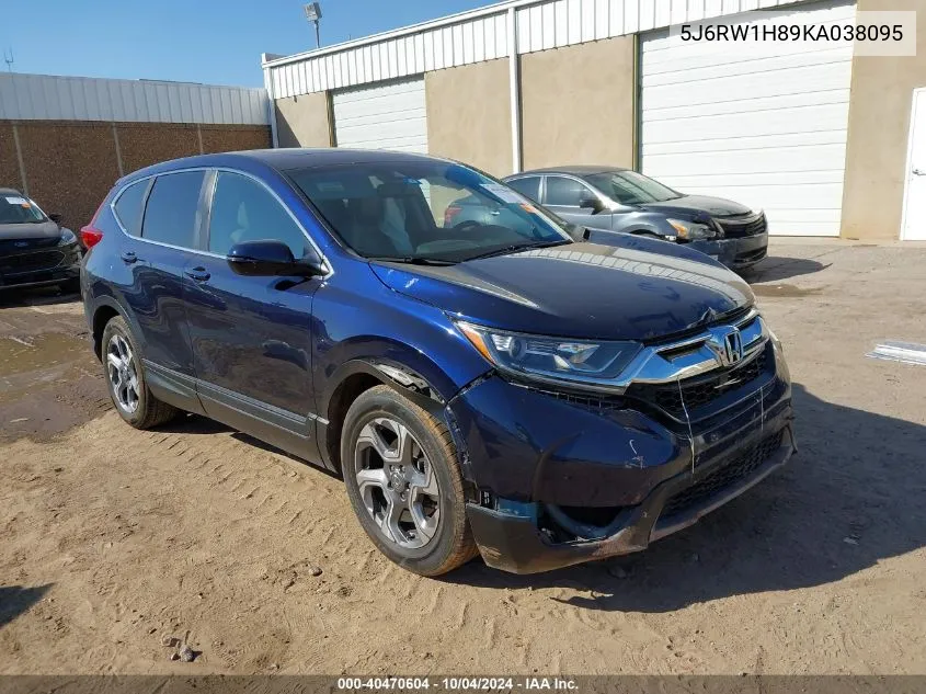 2019 Honda Cr-V Ex-L VIN: 5J6RW1H89KA038095 Lot: 40470604