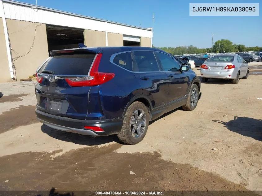 2019 Honda Cr-V Ex-L VIN: 5J6RW1H89KA038095 Lot: 40470604