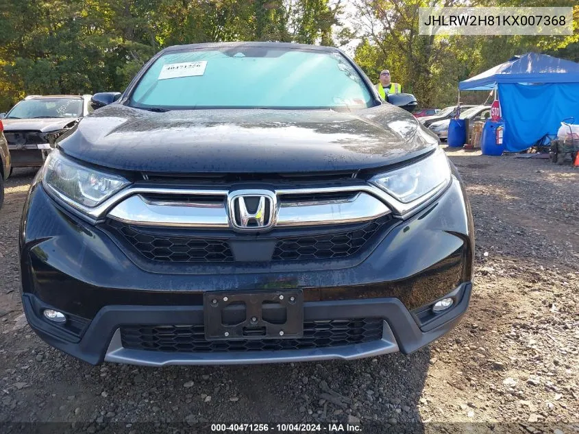 2019 Honda Cr-V Ex-L VIN: JHLRW2H81KX007368 Lot: 40471256