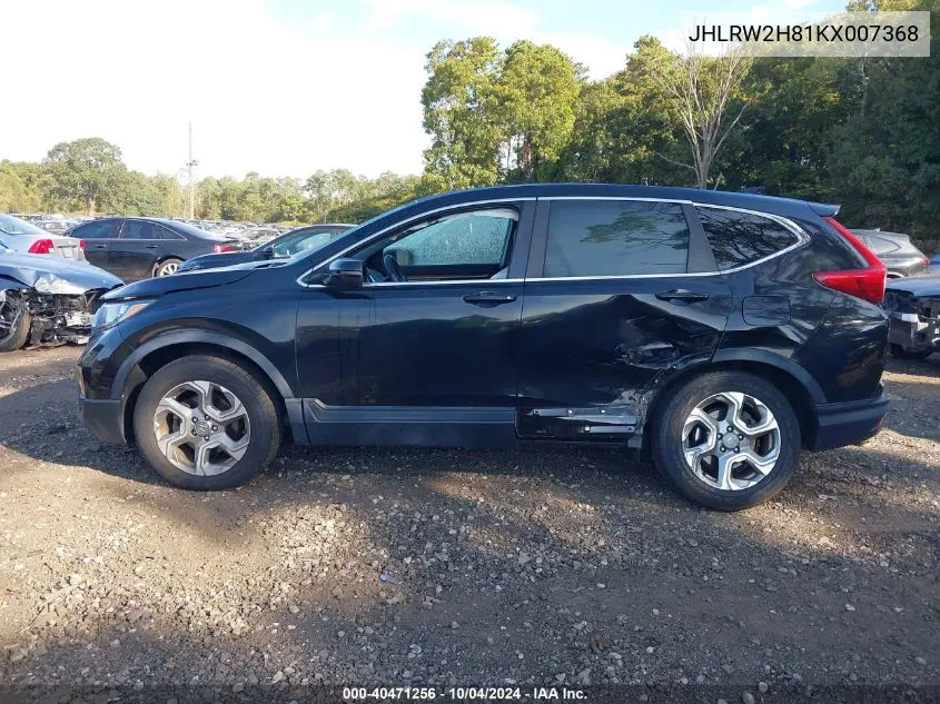 2019 Honda Cr-V Ex-L VIN: JHLRW2H81KX007368 Lot: 40471256