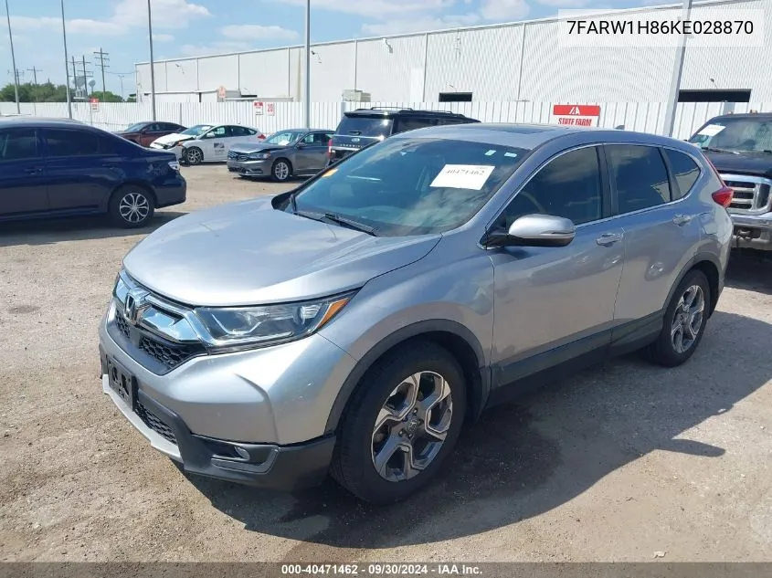 2019 Honda Cr-V Ex-L VIN: 7FARW1H86KE028870 Lot: 40471462