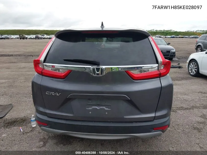 2019 Honda Cr-V Ex-L VIN: 7FARW1H85KE028097 Lot: 40486388