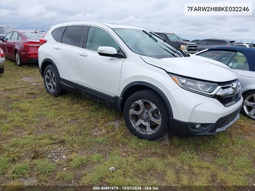 2019 Honda Cr-V Exl VIN: 7FARW2H88KE032246 Lot: 40491979