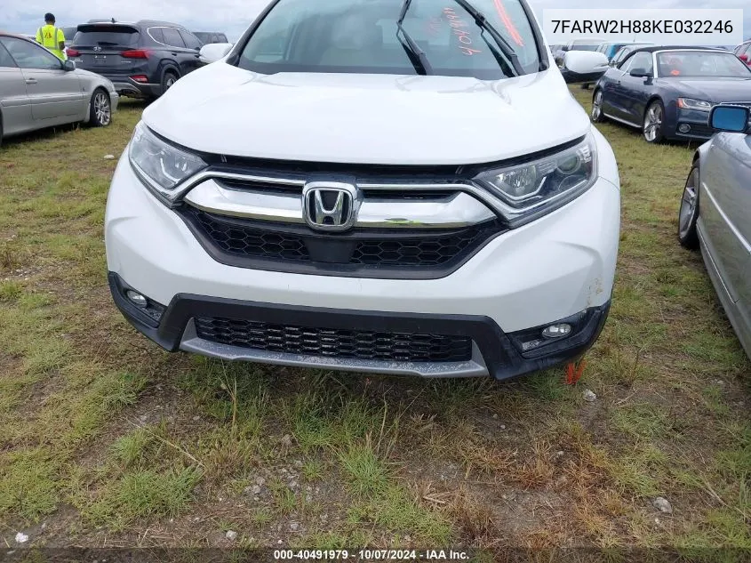 2019 Honda Cr-V Exl VIN: 7FARW2H88KE032246 Lot: 40491979