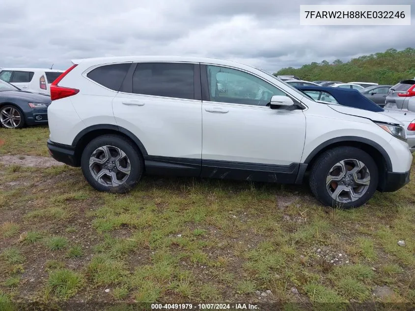 2019 Honda Cr-V Exl VIN: 7FARW2H88KE032246 Lot: 40491979