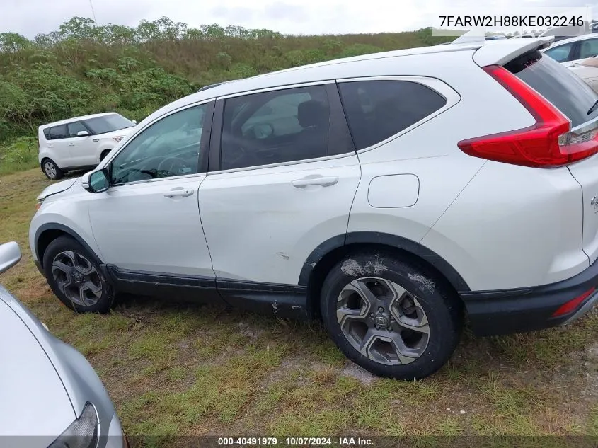 2019 Honda Cr-V Exl VIN: 7FARW2H88KE032246 Lot: 40491979