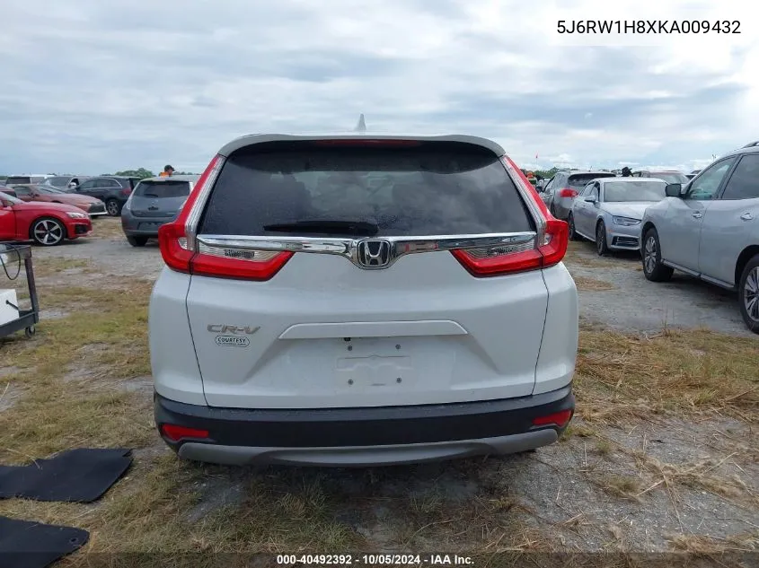 2019 Honda Cr-V Exl VIN: 5J6RW1H8XKA009432 Lot: 40492392