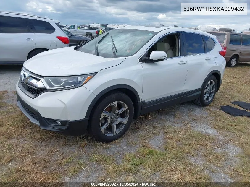 2019 Honda Cr-V Exl VIN: 5J6RW1H8XKA009432 Lot: 40492392