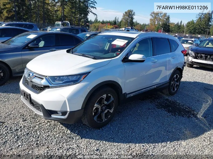 2019 Honda Cr-V Touring VIN: 7FARW1H98KE011206 Lot: 40510294