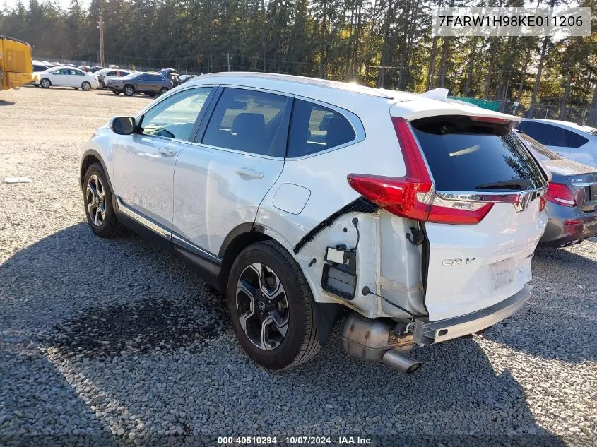 2019 Honda Cr-V Touring VIN: 7FARW1H98KE011206 Lot: 40510294