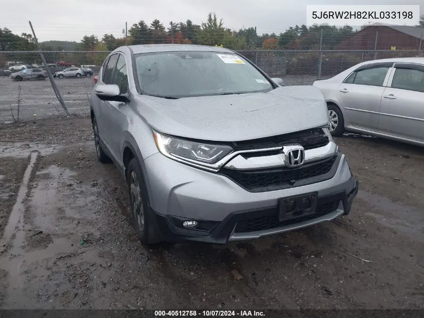 2019 Honda Cr-V Exl VIN: 5J6RW2H82KL033198 Lot: 40512758