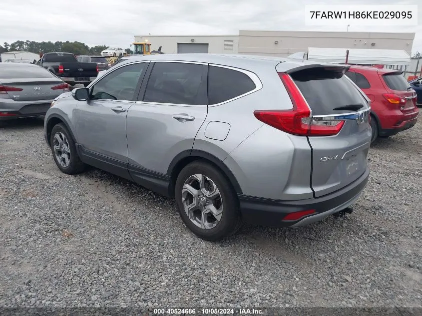 2019 Honda Cr-V Ex-L VIN: 7FARW1H86KE029095 Lot: 40524686