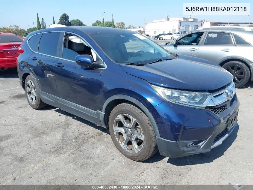 5J6RW1H88KA012118 2019 Honda Cr-V Ex-L