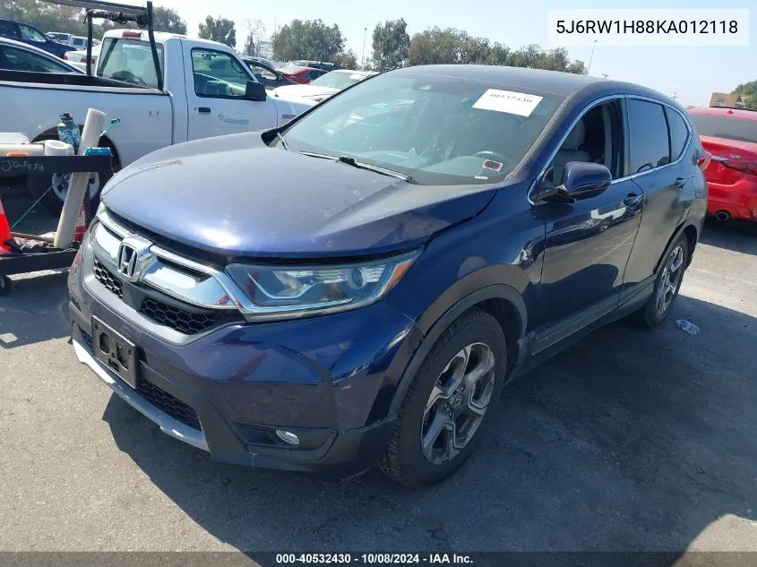 5J6RW1H88KA012118 2019 Honda Cr-V Ex-L