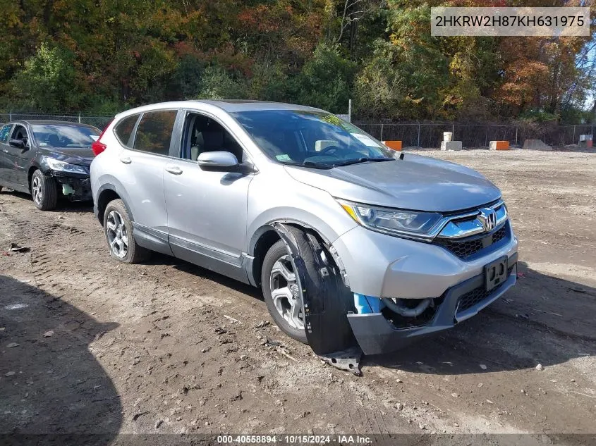 2019 Honda Cr-V Ex-L VIN: 2HKRW2H87KH631975 Lot: 40558894