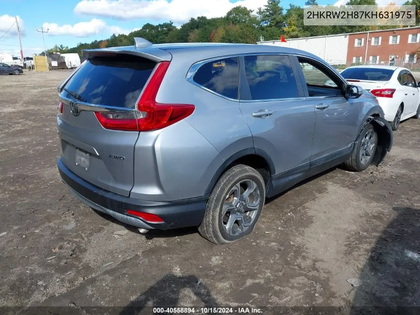 2019 Honda Cr-V Ex-L VIN: 2HKRW2H87KH631975 Lot: 40558894